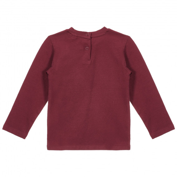 Памучна блуза FOREVER AND ALWAYS за бебе, червена Chicco 248623 3
