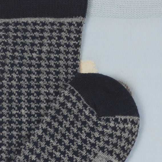 Комплект от два чифта чорапи за бебе, сини Chicco 248652 2
