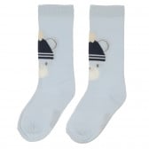 Комплект от два чифта чорапи за бебе, сини Chicco 248654 4