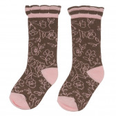 Комплект от два чифта чорапи в розово и кафяво Chicco 248663 3