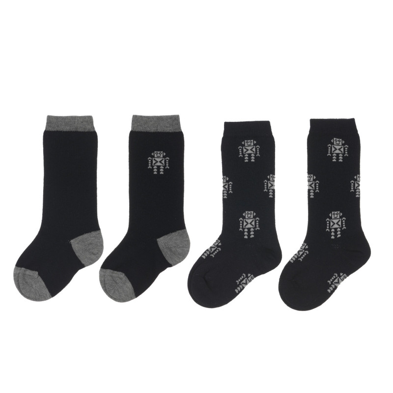 Комплект от два чифта чорапи за бебе, тъмно сини  248688
