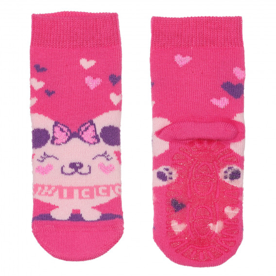 Чорапи с принт на мишле, розови Chicco 248704 