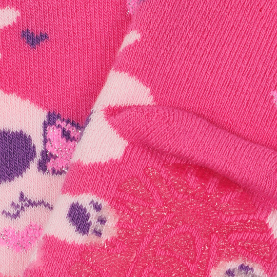 Чорапи с принт на мишле, розови Chicco 248705 2