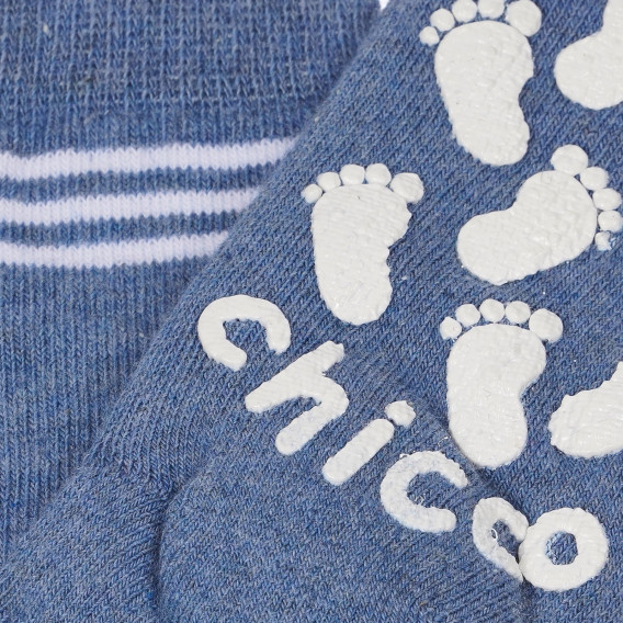 Чорапи с логото на бранда, светло сини Chicco 248709 2