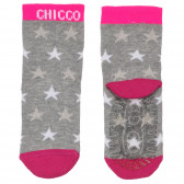 Чорапи с принт на звездички за бебе, сиви Chicco 248712 