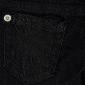 Дънков къс панталон с ресни, черен Benetton 249105 3