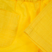 Памучен къс панталон за бебе, жълт Benetton 249129 3