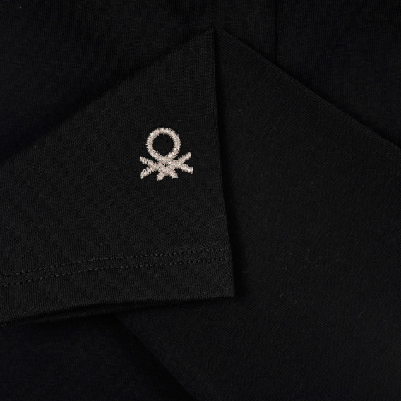 Памучен клин с логото на бранда, черен Benetton 249239 2