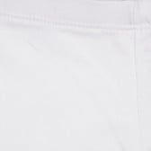 Памучен къс клин с бродирано лого на бранда, бял Benetton 249247 6