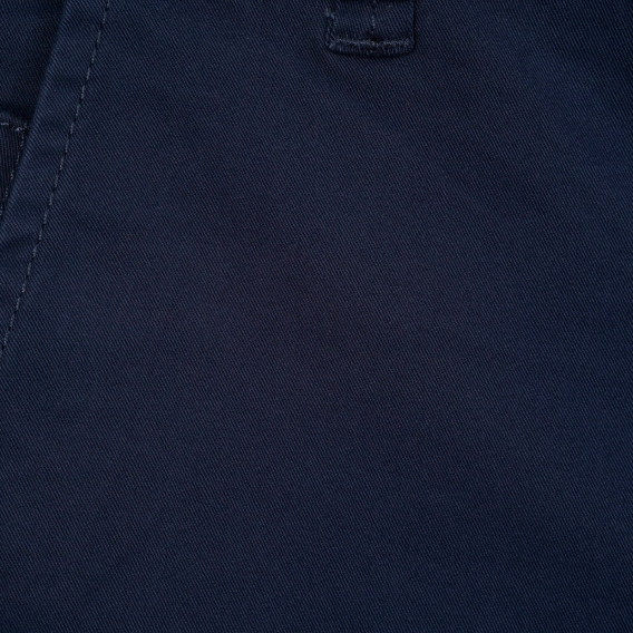 Памучен панталон със сиви кантове, тъмно син Benetton 249264 6