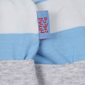 Памучна шапка за бебе в синьо и сиво райе Chicco 249540 3