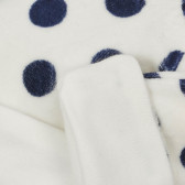 Шапка с фигурален принт и панделка за бебе, бяла Chicco 249555 3
