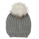 Плетена шапка за бебе, сива Chicco 249612 