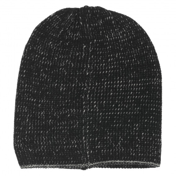 Плетена шапка с бродерия на звезда, черна Chicco 249649 2