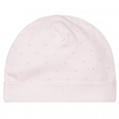 Памучна шапка за бебе с принт на сърца, розова Chicco 249701 6