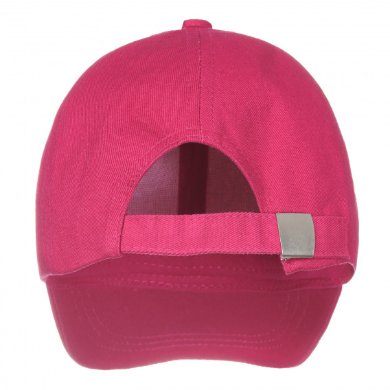 Памучна шапка с логото на бранда, розова Benetton 249926 3