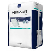 Еднократни еко подложки за преповиване / протектори за легло 
Abri-Soft Eco Blue 60x60  / 60 бр. Bambo Nature 250053 