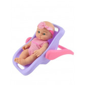 Кукла-бебе 21cm в столче за носене Toi-Toys 250159 3
