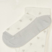 Памучен чорапогащник с фигурален принт за бебе, бял Chicco 250183 2