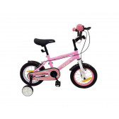 Детски велосипед с помощни колела Makani 14" Windy Pink Kikkaboo 250492 