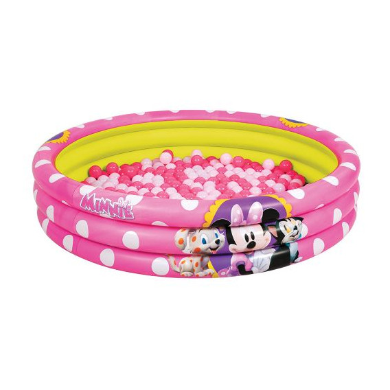 Надуваем басейн Minnie Mouse със 75 топки, 122 x 25 см. Minnie Mouse 250517 