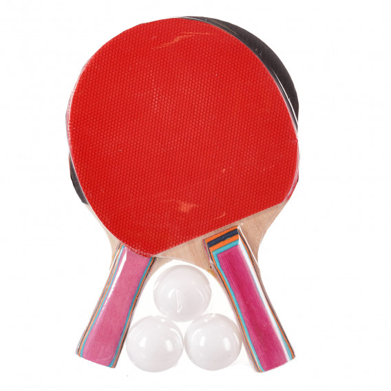 Хилки за тенис на маса с розови дръжки и 3 топчета Toi-Toys 250599 2