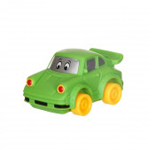 Комплект анимирана кола - 2 броя - син бус и зелен автомобил Toi-Toys 250634 2