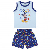 Памучна пижама с щампа на Mickey Mouse, синя Mickey Mouse 250713 