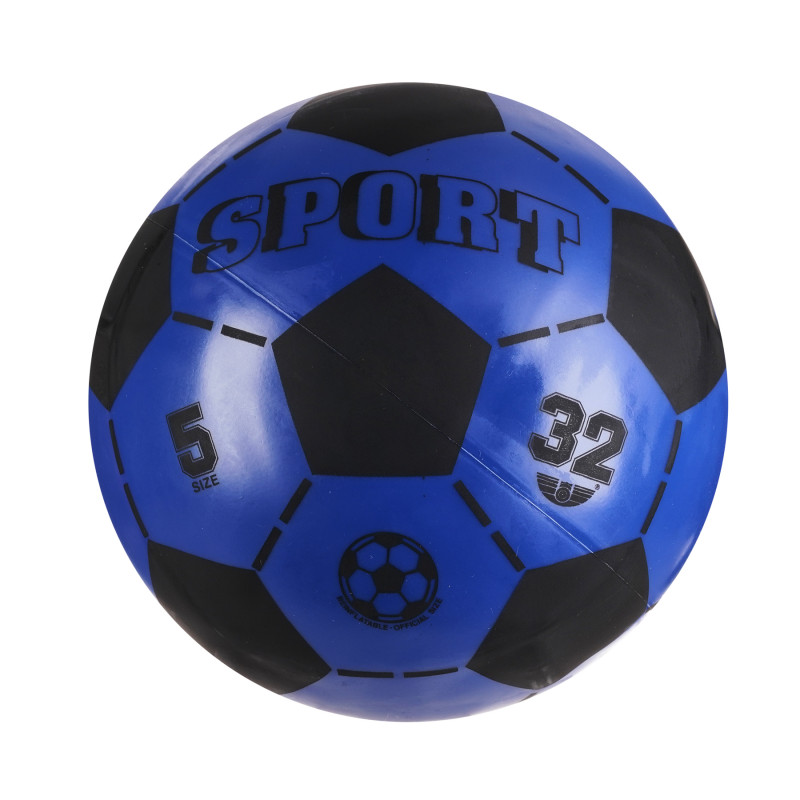 Футболна топка от колекцията sport- only deflated, 23 см., синя  250844