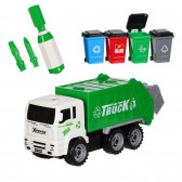 Камион за боклук с 4 кофи и инструменти Toi-Toys 250863 