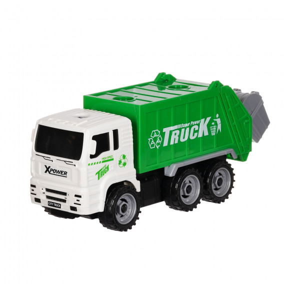 Камион за боклук с 4 кофи и инструменти Toi-Toys 250864 2