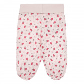 Комплект блуза с дълъг ръкав и ританки за бебе за момиче розови Boboli 250970 7