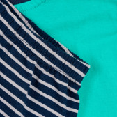 Памучна пижама за момче - тениска и къс панталон Boboli 250978 4