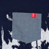 Памучна тениска с принт палми и джоб за момче Boboli 250991 3