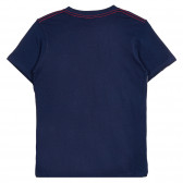 Памучна тениска с принт палми и джоб за момче Boboli 250992 4