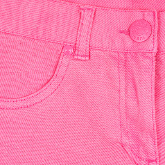 Къси дънкови панталони за момиче розови Boboli 251080 2