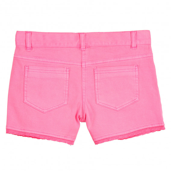 Къси дънкови панталони за момиче розови Boboli 251082 4