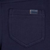 Памучни панталони за момиче сини Boboli 251139 3