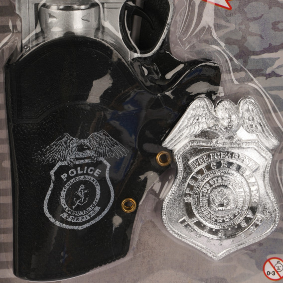 Полицейски пистолет с кобур и значка Toi-Toys 251280 2