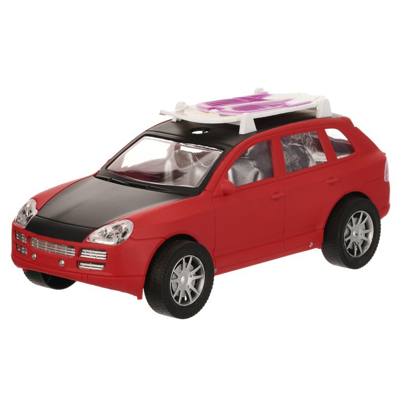 Детска кола със сърфборд, червена  251307