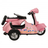 Метален ретро скутер с кош, розов Toi-Toys 251315 2