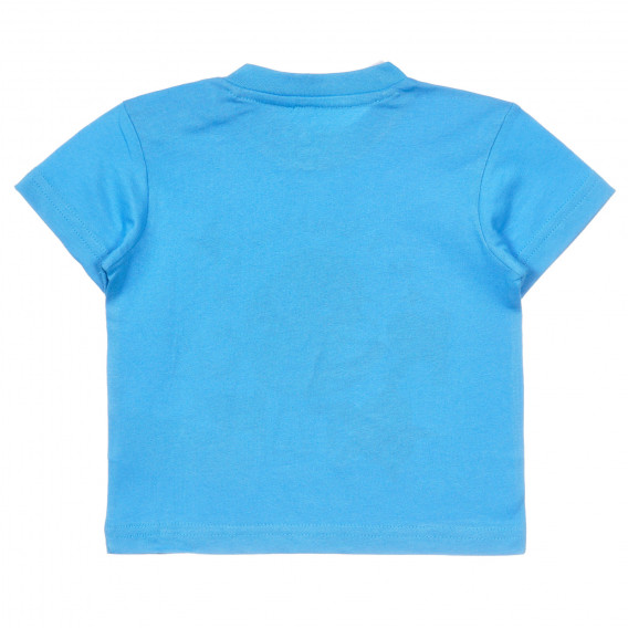 Памучна тениска с щампа на динозавър за бебе, синя Chicco 251386 4