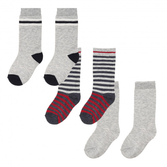Комплект от три чифта чорапи, сиви Chicco 251473 6