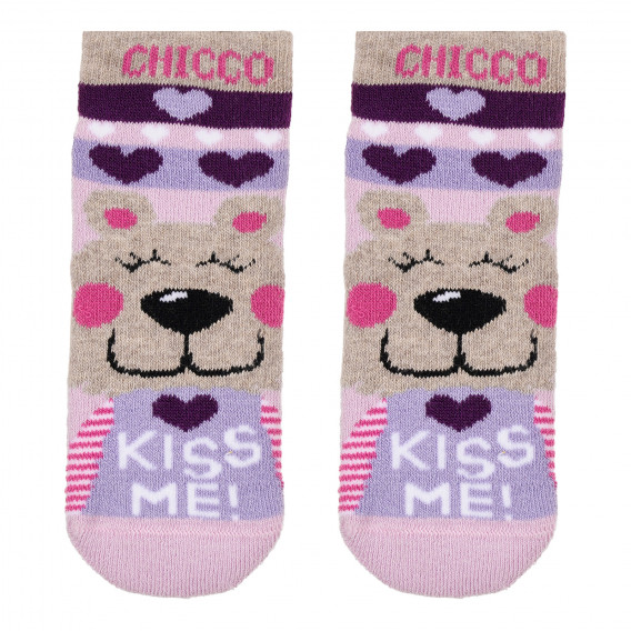 Чорапи с графичен принт за бебе, лилави Chicco 251474 3