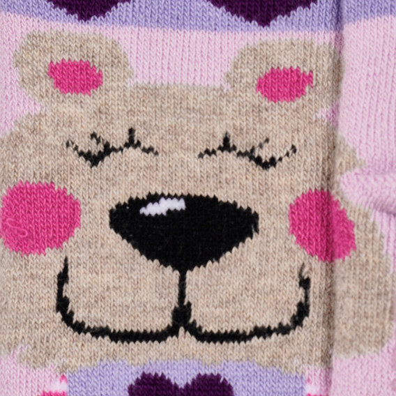 Чорапи с графичен принт за бебе, лилави Chicco 251475 4