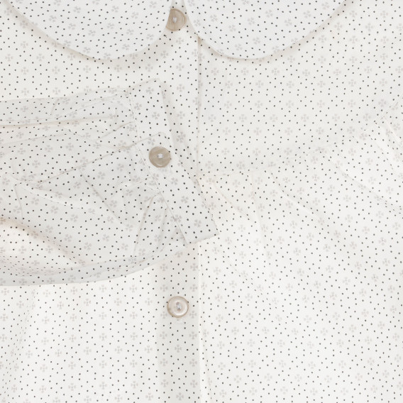 Памучна риза с принт за бебе, бяла Chicco 251492 3