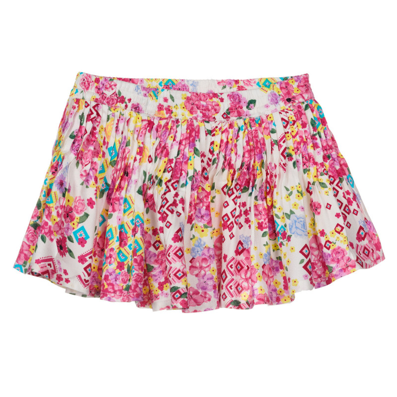 Памучна пола с флорални мотиви за бебе, многоцветна  251611
