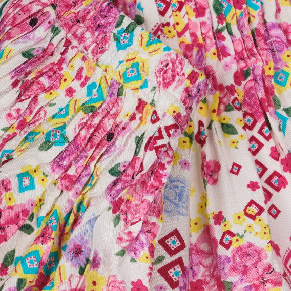 Памучна пола с флорални мотиви за бебе, многоцветна Chicco 251612 2