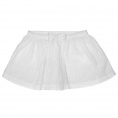 Памучна пола с панделка и флорални мотиви за бебе, бяла Chicco 251614 