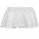 Памучна пола с панделка и флорални мотиви за бебе, бяла Chicco 251617 4